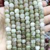 Cristal Ágata Verde Leste Mausoléu Contas Antigas Contas de Jade Brincos de Maçã Pulseira Acessórios DIY Contas