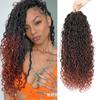Peruca Fibra Química Concubina Cabelo Crochet BOHO Goddess River LOCS 18/22 polegadas Trança Suja África