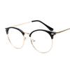Óculos de Armação para Sobrancelha Retro Japonês e Coreano Jamie K1297, Adequado para Lentes de Grau, Óculos Planos Artísticos para Estudantes Homens e Mulheres