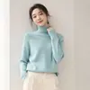 2026 Otoño Invierno Nuevo Tejido de Punto de Cuello Alto para Mujer Engrosado Mangas Raglán Largas Holgado Suéter Pulóver Capa Base