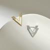 Broche Pequeño de Diamantes Completos Letra V con Sentido del Diseño para Mujer Moda Simple de Corea del Sur Aguja para Cuello Pin para Cárdigan Accesorios Antiluz