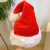 Chapéu de letra com pompom de pelo vermelho para mulheres outono e inverno Novo chapéu de lã espessado quente fofo chapéu para o frio moderno presente de Natal