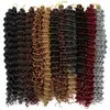 Cabello crochet de onda profunda trenza peluca transfronteriza rizo francés cabello de fibra química trenza de agarre