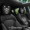Funda para reposacabezas de coche con estampado de retrato de colmillo en tonos oscuros, personalizada y universal para usar en coches, se puede personalizar con etiquetas y se hace a pedido con imágenes proporcionadas