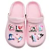 Nueva Serie de Gimnasia Rítmica Zuecos Zapato Flor Zapato Hebilla Zapato Hebilla Decorativa para Zapato PVC Goma Suave Removible Accesorios DIY