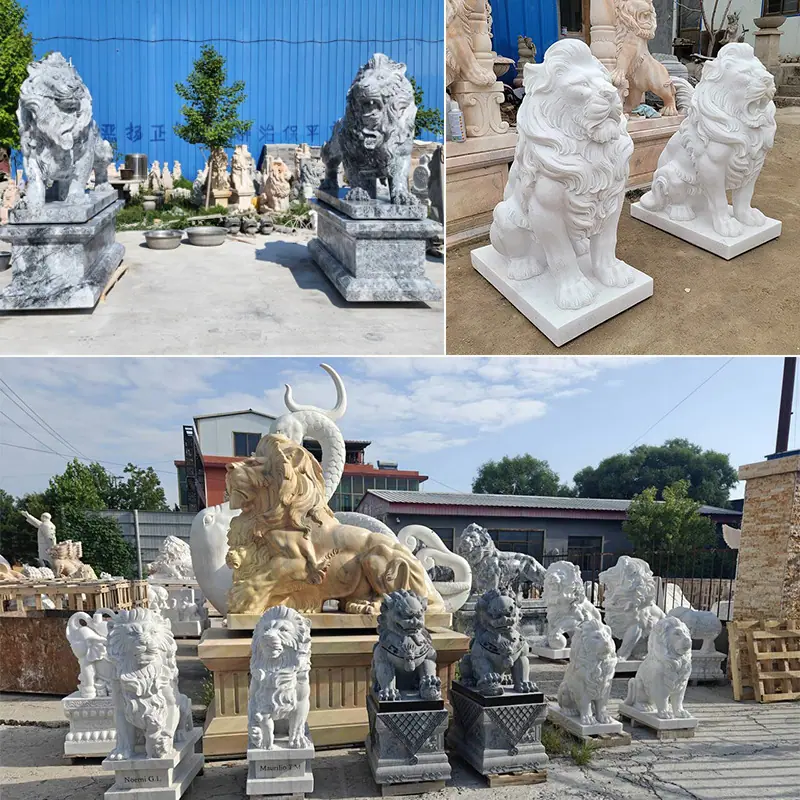 石雕欧式狮子摆件