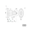 Parafuso de passo pivotante com soquete sextavado MJK11-D8 D10 D12-L5 L6 L7 L8 L9 L10 L12L15