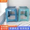 Venta al por mayor de fábrica Taburete grande de plástico para el hogar, engrosado, simple, para mesa de comedor, material PP ecológico, ligero y duradero
