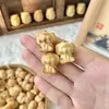 Marfil Natural Talla de Fruta Carbón Asado Cuentas Accesorios para Pulsera DIY Venta al por Mayor