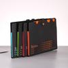 Carpeta de examen para estudiantes multifuncional A4 multicapa gran capacidad bolsa de almacenamiento de datos bolsa de acordeón carpeta de 5 compartimentos
