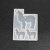 Moldes de Animales de Resina de Cristal para Bricolaje: Moldes de Silicona de Elefante, Pollito, Camello, Dinosaurio, Uva para Manualidades