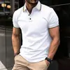 Moda Transfronteiriça Estampa 3D Roupas Masculinas Clássico Botão Manga Curta POLO Fábrica de Origem Atacado Peça Única Dropshipping