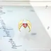 Pendientes de Aleación de Titanio F136 Corazón de Ángel Ala de Zirconia G23 Titanio Rosca Interna Joyería para Piercing de Labio Cabeza