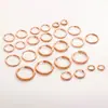Aretes, Aretes de Acero de Titanio, Espirales Gruesos y Delgados, Aretes de Acero Inoxidable Circulares Electrodepositados al Vacío, Venta al por Mayor por Fabricante