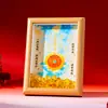 Marco de fotos de exhibición con patrón de cultura taoísta cultural y creativo de área escénica, regalo de recuerdo turístico único, venta al por mayor de fabricante hecho a medida