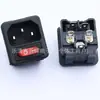 Enchufe C14 Certificado Estándar de EE. UU. ETL con Interruptor, Enchufe Conector AC Dos en Uno Tipo Tarjeta 10A