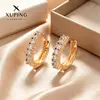 Xuping Brazaletes Rusos Transfronterizos para Oreja, Aros Color Oro de 18K con Incrustaciones de Diamantes, Joyería de Lujo Ligero de Alta Gama al por Mayor para Mujeres