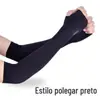 Verão condução UV proteção braço manga masculina proteção do braço ao ar livre manga de gelo verão seda gelo manga de proteção solar luvas femininas