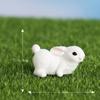 Micropaisaje Creativo Animales Lindos Conejo Realista Jardinería de Jardín DIY Accesorios Decorativos Adornos Pequeños para Escritorio de Oficina