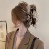 Pinza de tiburón extragrande con un toque de alta gama, pinza para el cabello exquisita y robusta para la parte posterior de la cabeza, adecuada para cabello grueso