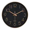 [10 Pulgadas 25cm] Reloj Creativo para Sala de Estar Estilo Escandinavo Reloj de Estilo Moderno y Sencillo Reloj de Cuarzo Gris para el Hogar
