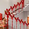 Conjunto de Decoração de Laço para Corrimão de Escada de Casamento, Decoração de Quarto de Casamento Masculino e Feminino, Decorações Penduradas Longas com Palavras Felizes