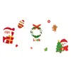 Adesivos Estáticos de Janela de Natal Fofo Papai Noel Presentes Boneco de Neve Árvore de Natal Decalques Porta de Vidro da Loja Feriado