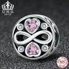 Pulsera Love S925 de plata esterlina con piedras preciosas en forma de corazón SCC240