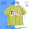 Camiseta de manga corta para niños mofusand Cat Shark, camiseta de algodón de media manga para niños y niñas, ropa interior holgada de verano