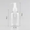 Botella Boston blanca para loción de 200 ml, botella con dispensador de presión, boca larga de presión, botella de envasado cosmético, procesamiento personalizado