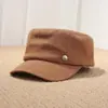 Gorra de equitación retro de moda estilo coreano y japonés para mujer, nuevo producto de otoño e invierno, simple y versátil, gorra plana artística tipo 'newsboy'