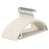 Cabides aveludados, antiderrapantes, anti-marca de ombro, organizador antiderrapante, cabideiro para uso doméstico, adequado para roupas molhadas e secas
