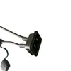 Portafusibles de Hoja Impermeable Tamaño Mediano Xhx001 con Cable Negro Calibre 12 y Terminal Negro Portafusibles Caja de Fusibles 20cm+20cm