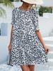 Europa y Estados Unidos transfronterizo 2023 primavera y verano nuevo estación independiente de eBay Amazon explosiones vestido retro con estampado de leopardo