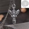 Colgante alternativo de moda retro de plata esterlina S925, colgante de mortero de acero tallado en plata tailandesa para hombre, decoración de coche