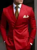 Nuevo Traje Estampado para Hombre de Comercio Exterior con Aberturas Laterales en la Espalda, Moda Urbana Ajustado Casual Conjunto de Dos Piezas