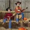 Esqueletos Banjo Duelo Animados Engraçados Decoração de Halloween Esqueleto Banjo
