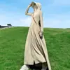 Ropa de Protección Solar para Mujer de Cuerpo Entero Larga de Verano Nueva Protección UV Ropa de Protección Solar vestido Cintura Vestido Largo Abrigo Delgado Cárdigan