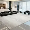 Tapete estilo italiano, minimalista, sem lavagem para salas de estar e quartos, adequado para sofás e mesas de centro, à prova d'água e resistente a manchas, com toque luxuoso, fácil de limpar e design espesso de cobertura total