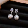 Pendientes de plata de ley S925 estilo coreano de lunares con lazo 2026 nuevos de moda populares versátiles de alta gama hermosos pendientes para mujer