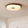 Lámpara de Techo Retro con Grano de Madera para Dormitorio Estilo Tronco de Burbujas Lámpara para Dormitorio Principal Simple Frijol Dorado Atmosférico Lámparas de Diseño para Habitación