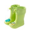 Botas de Chuva Infantis Pig Daddy Sapatos de Borracha Infantis Botas de Chuva de Cano Médio com Cordão para Meninos e Meninas Sapatos de Água Impermeáveis Antiderrapantes para Jardim de Infância