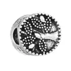 Pan nuevo de gran venta s925 antiguo hojas de margarita trébol de cuatro hojas cuentas accesorios DIY pulsera pulsera