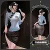 Roupas Femininas Sexy Estilo República da China Nostálgica, Lingerie, Cheongsam, Lingerie Sexy Sedutora, Conjunto Pura Desejo