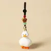 Llavero Colgante Tallado en Madera Hecho a Mano de Pato Lindo Colgante para Bolsa Regalo de Cumpleaños para Amiga