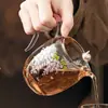Copo de Feira Flor de Glicínia Coelho de Prata Fabricante Copo de Feira de Vidro de Alto Borossilicato Mar de Chá Elegante Divisor de Chá Conjunto de Chá Kung Fu de Alta Qualidade