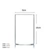 Simples Copo de Vela de Borosilicato Transparente Estilo Europeu Castiçal Ornamentos Castiçal de Vidro Reto Copo de Vela de Vidro