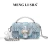 Bolsa de Câmera Estampada de Nicho Feminina 2026 Novo Estilo High-End Luxo Leve Para o Dia a Dia Ombro Único Transversal Pequena Bolsa Tote