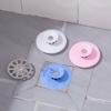 Drenos de piso de silicone com fechamento tipo push e retorno automático para cozinha e banheiro, filtros de pia de plástico anti-entupimento, fabricantes de núcleos de drenos de piso