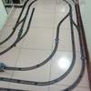 Accesorios de Escena de Pista Cueva Cruce Ferroviario Estación Bloqueo de Carretera Juguete para Niños Modelo de Tren Eléctrico Niño